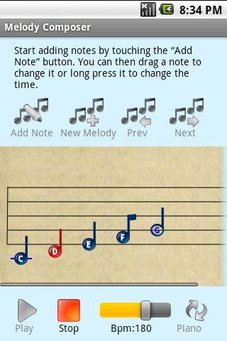 Melody Composer Lite截图1