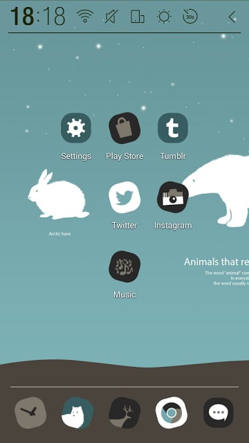 Animals of Winter Atom Theme截图5