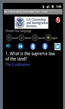 US Citizenship Test - Full Ver截图