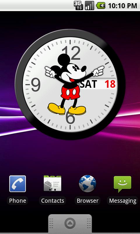 Mickey Mouse Analog Clock with Date截图2