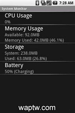 SystemMonitor系统监视器V1.5(Android1.5+)截图