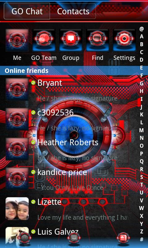 Bionic GO SMS Theme截图4