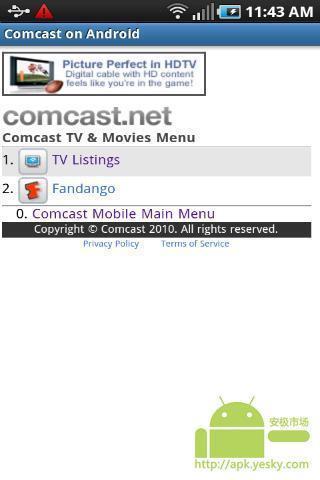 Comcast on Android截图1