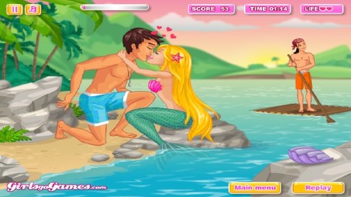 Mermaid Kiss Game截图5