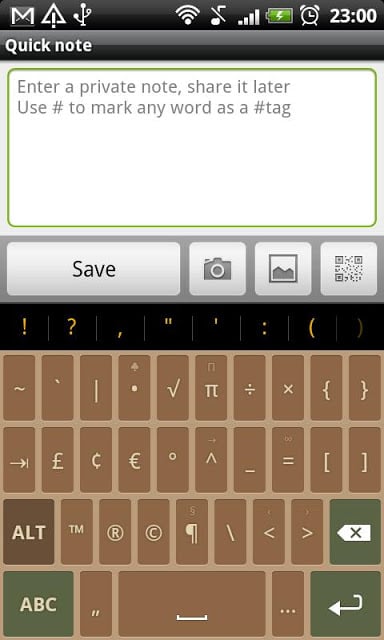 Natural Tones Keyboard Theme截图5