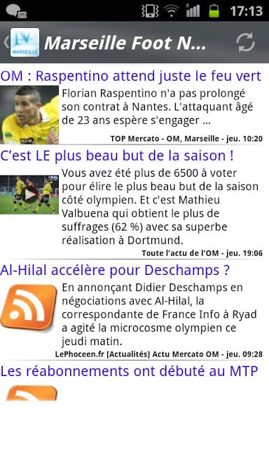 Marseille Foot News截图2