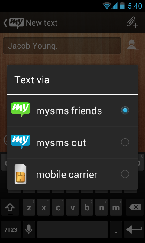 mysms - Wooden Theme截图1