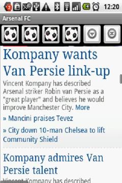 Arsenal FC News 2012截图