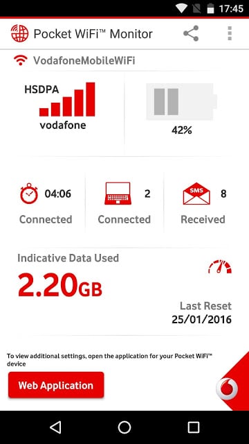 Vodafone Pocket WiFi Monitor截图7