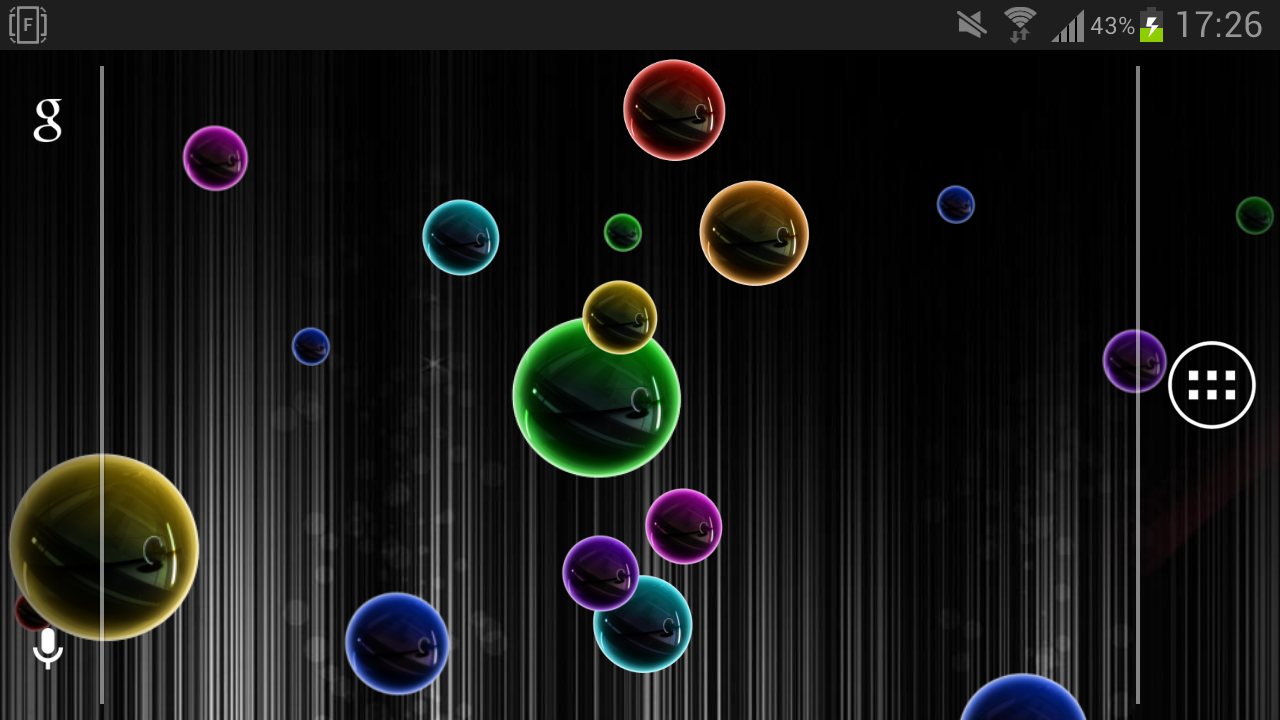 Bubbles Neon HD Live Wallpaper截图1