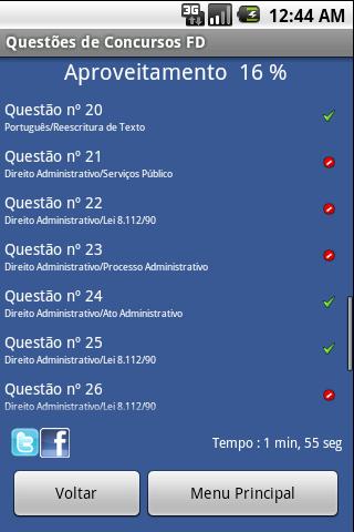 Quest&otilde;es FD Concursos截图5