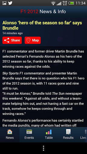 Formula 1 2012 News &amp; Info截图4