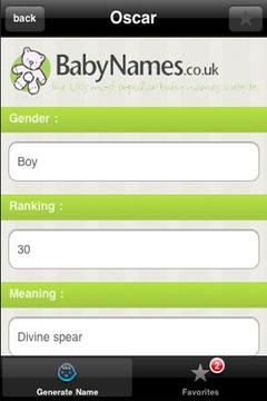 Baby Name Generator截图