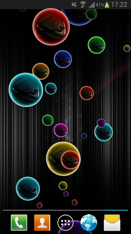 Bubbles Neon HD Live Wallpaper截图6