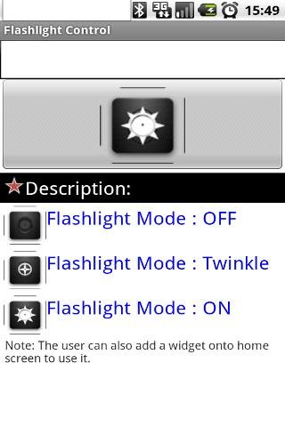 Flashlight Control (Widget)截图2