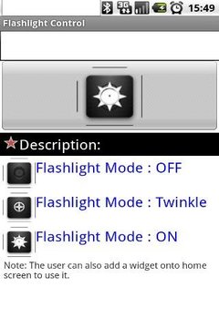 Flashlight Control (Widget)截图