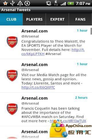 Arsenal Tweets截图3