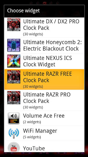 RAZR Clock Widgets截图2