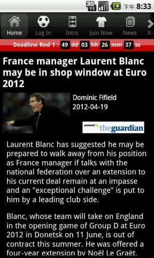 Fantasy Euro 2012截图7