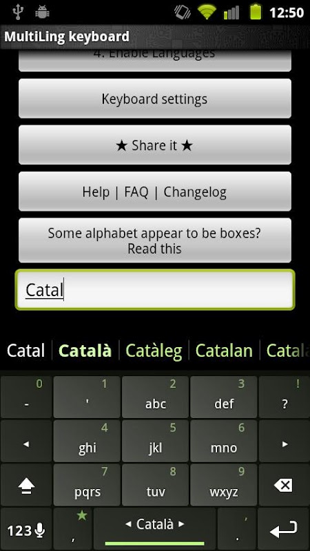 Catalan Keyboard Plugin截图4
