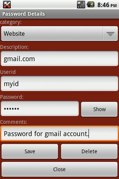 Kalyani Password Vault Lite截图
