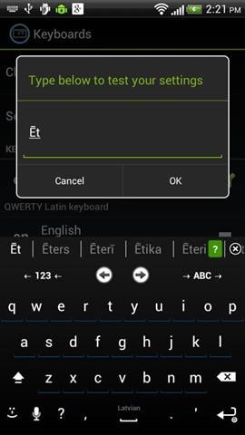 拉脱维亚语键盘截图2