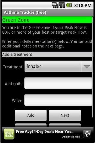 Asthma Tracker &amp; Log (free)截图1