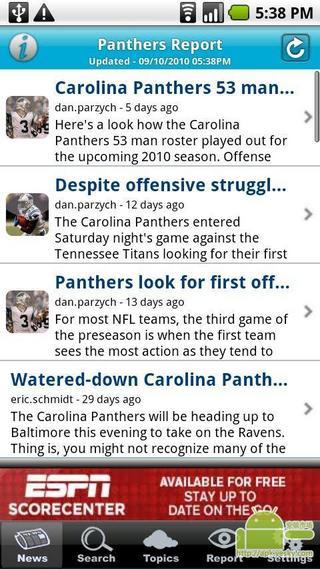 Panthers Report截图2