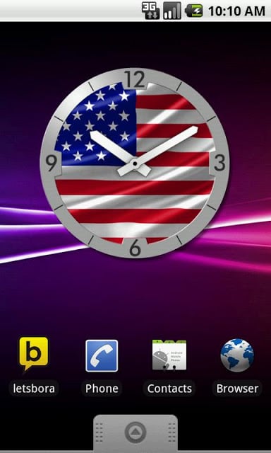 USA Flag Analog Clock Lite截图4