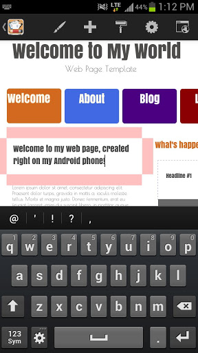 Android Web Maker - HTML Egg截图5