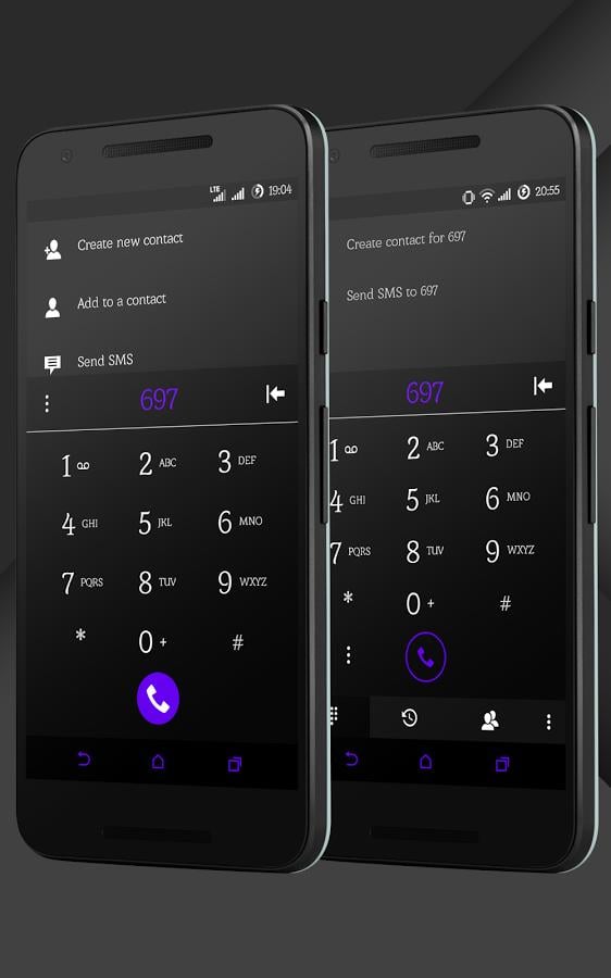 Sense Black/Purple theme截图2