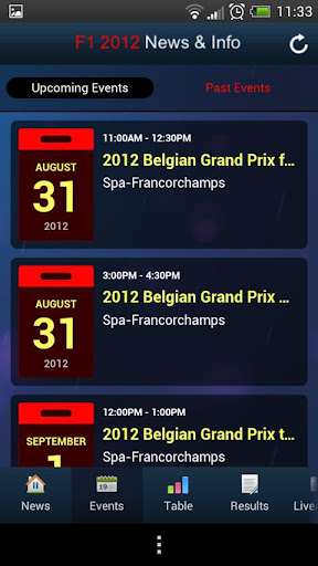Formula 1 2012 News &amp; Info截图1