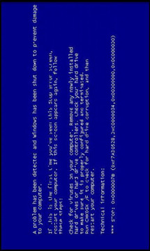 Windows Blue Fail Screen截图
