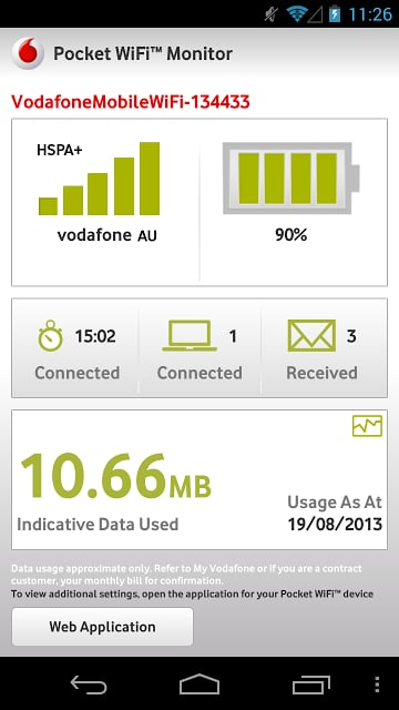 Vodafone Pocket WiFi Monitor截图8