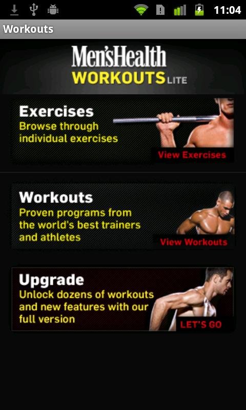 Men's Health Workouts Lite截图2