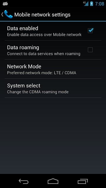 LTE Settings Quick Launch截图2