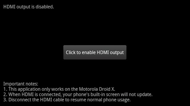Xternal Display for Droid X截图2