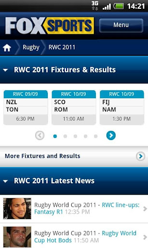 FOX SPORTS Rugby World Cup截图4