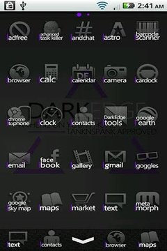 DarkEdge Purple (ADW Theme)截图