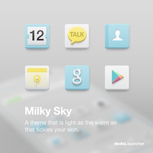 Milky Sky Dodol Theme截图6