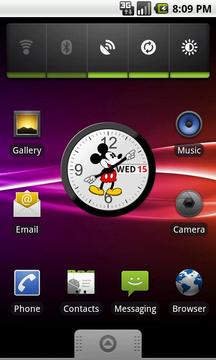 Mickey Mouse Analog Clock with Date截图