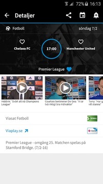 TVmatchen.nu - sport p&aring; TV截图