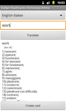 Italian Flashcards Widget Free截图