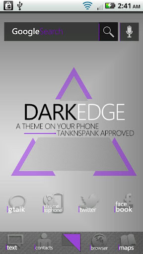 DarkEdge Purple (ADW Theme)截图1