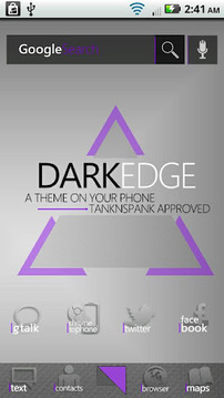 DarkEdge Purple (ADW Theme)截图