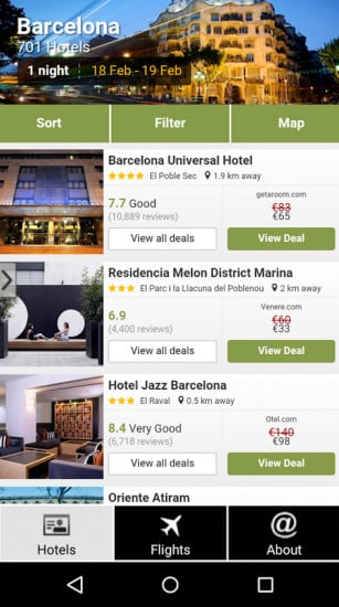 Barcelona Hotels and Flights截图1