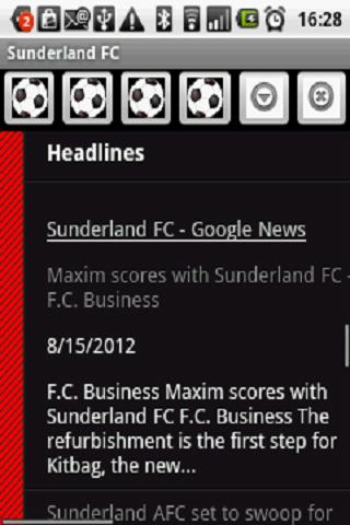 Sunderland FC News 2012截图1