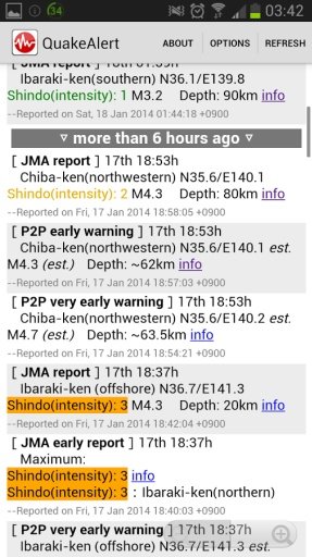 Japan Real-time Quake Alert截图8