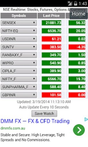 NSE India Realtime Stock Watch截图4