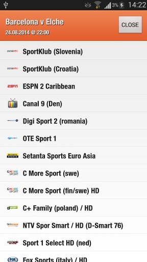 Football On TV Lite截图3